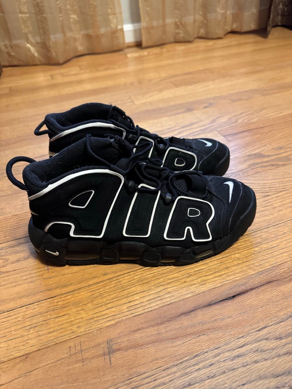 Nike Air More Uptempo Black and White